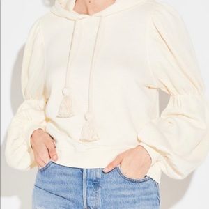 Ulla Johnson Sacha Hoodie in S BLANC.